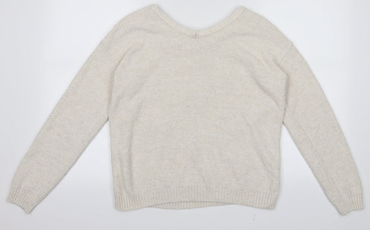 Dorothy Perkins Womens White   Pullover Jumper Size 12