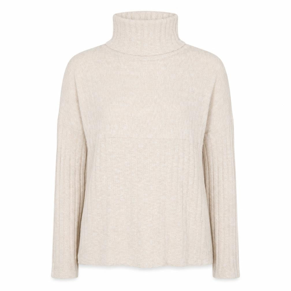 Front view of Tu Woman women’s beige jumper, size UK 12