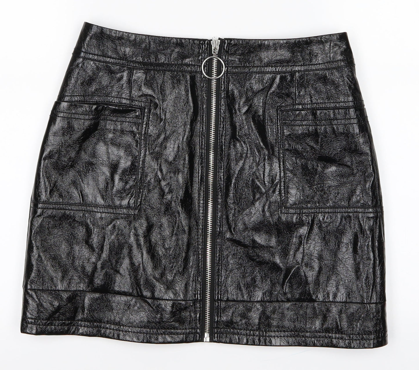 Topshop Womens Black   Mini Skirt Size 8