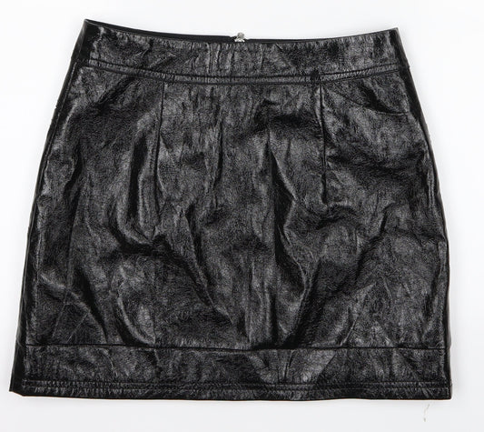 Topshop Womens Black   Mini Skirt Size 8