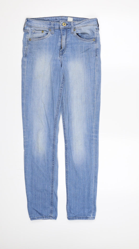 &DENIM Mens Blue  Denim Straight Jeans  L30 in