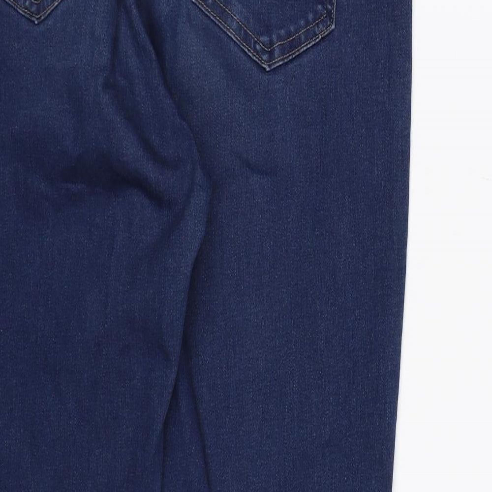 Preworn Womens Blue  Denim Skinny Jeans Size 12 L26 in - Super Skinny