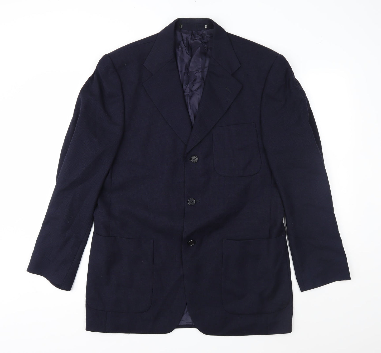 Preworn Mens Blue   Jacket Suit Jacket Size 40