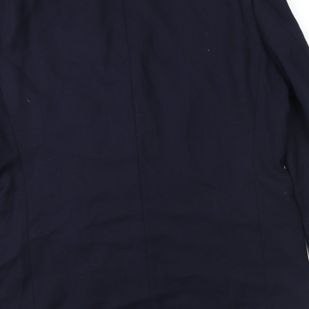 Preworn Mens Blue   Jacket Suit Jacket Size 40