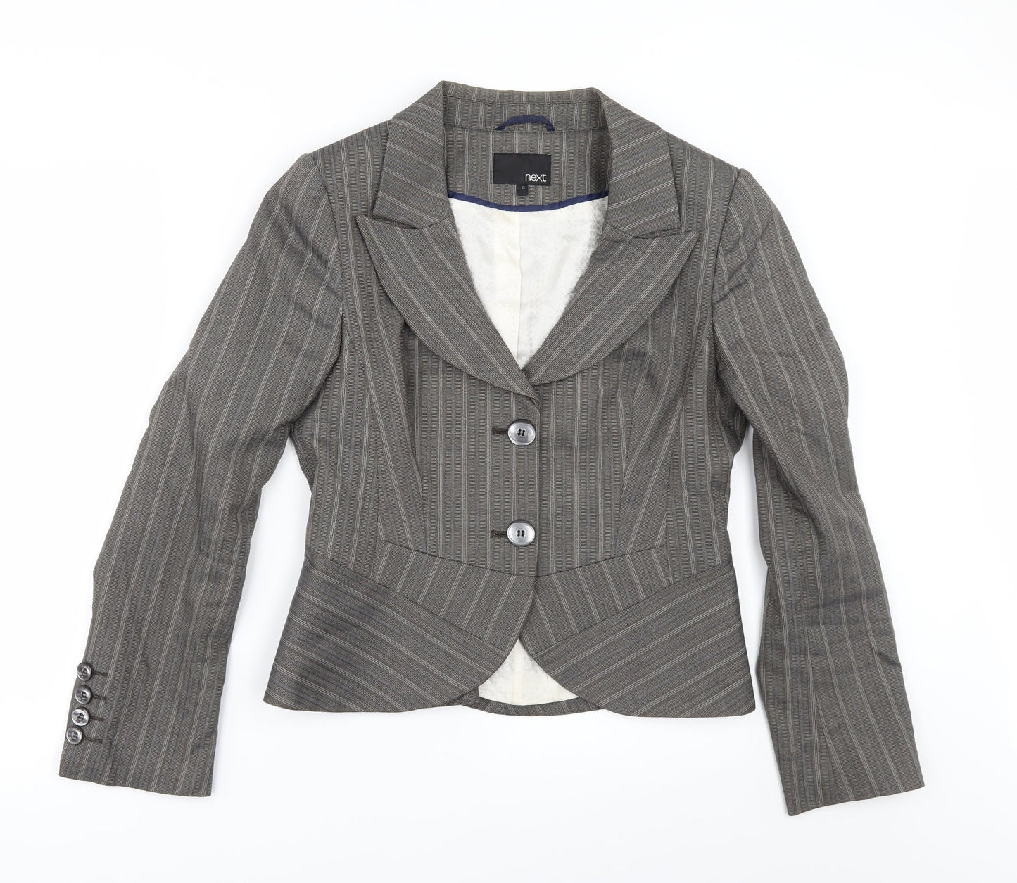 NEXT Womens Beige Striped  Jacket  Size 12