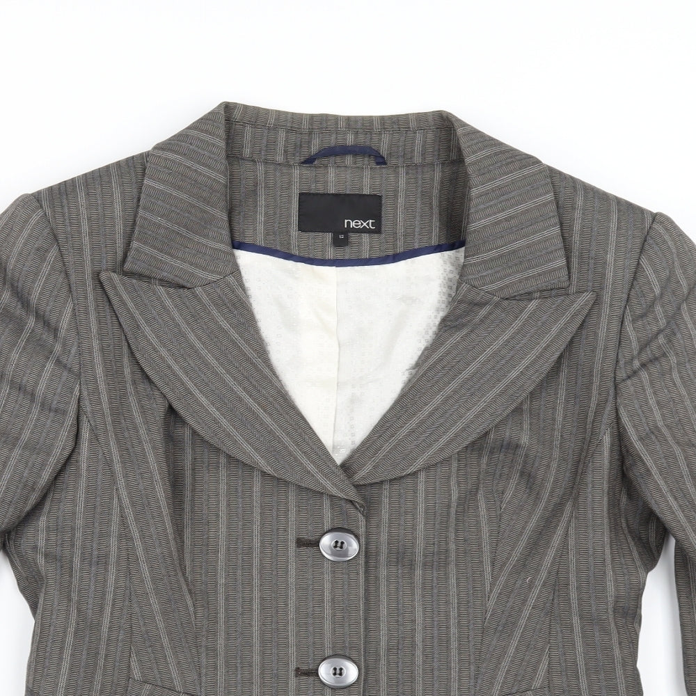 NEXT Womens Beige Striped  Jacket  Size 12