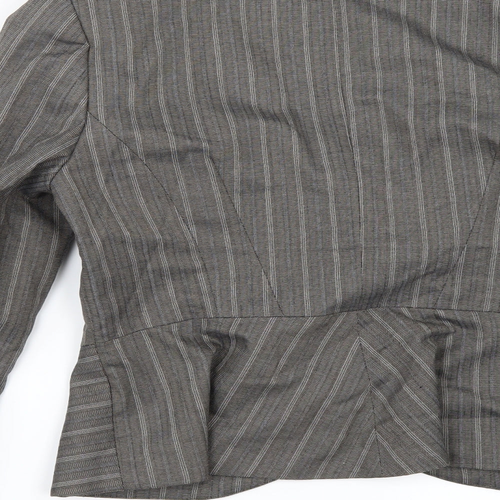 NEXT Womens Beige Striped  Jacket  Size 12