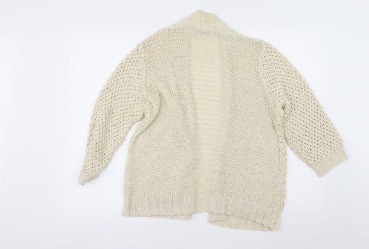 Oasis Womens Ivory   Cardigan Jumper Size M