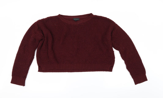 Topshop Womens Red   Pullover Jumper Size 10