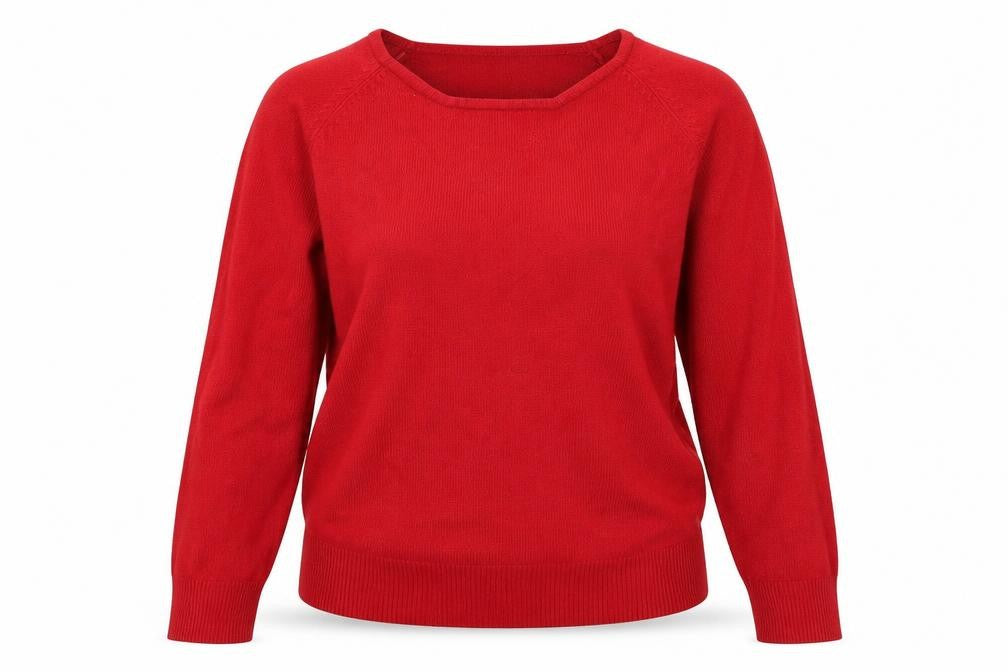 TEXT Womens Red   Pullover Jumper Size M