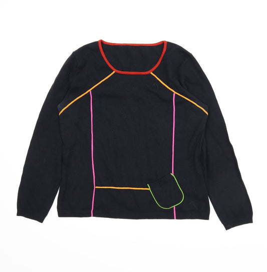 Preworn Womens Black   Pullover Jumper Size 10
