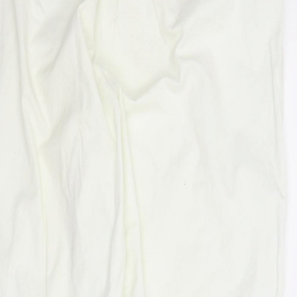 Preworn Womens White   Capri Trousers Size 2XL L28 in