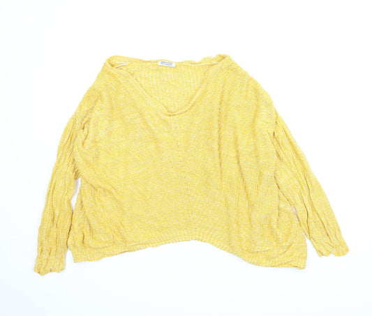 JD Williams Womens Yellow   Pullover Jumper Size M