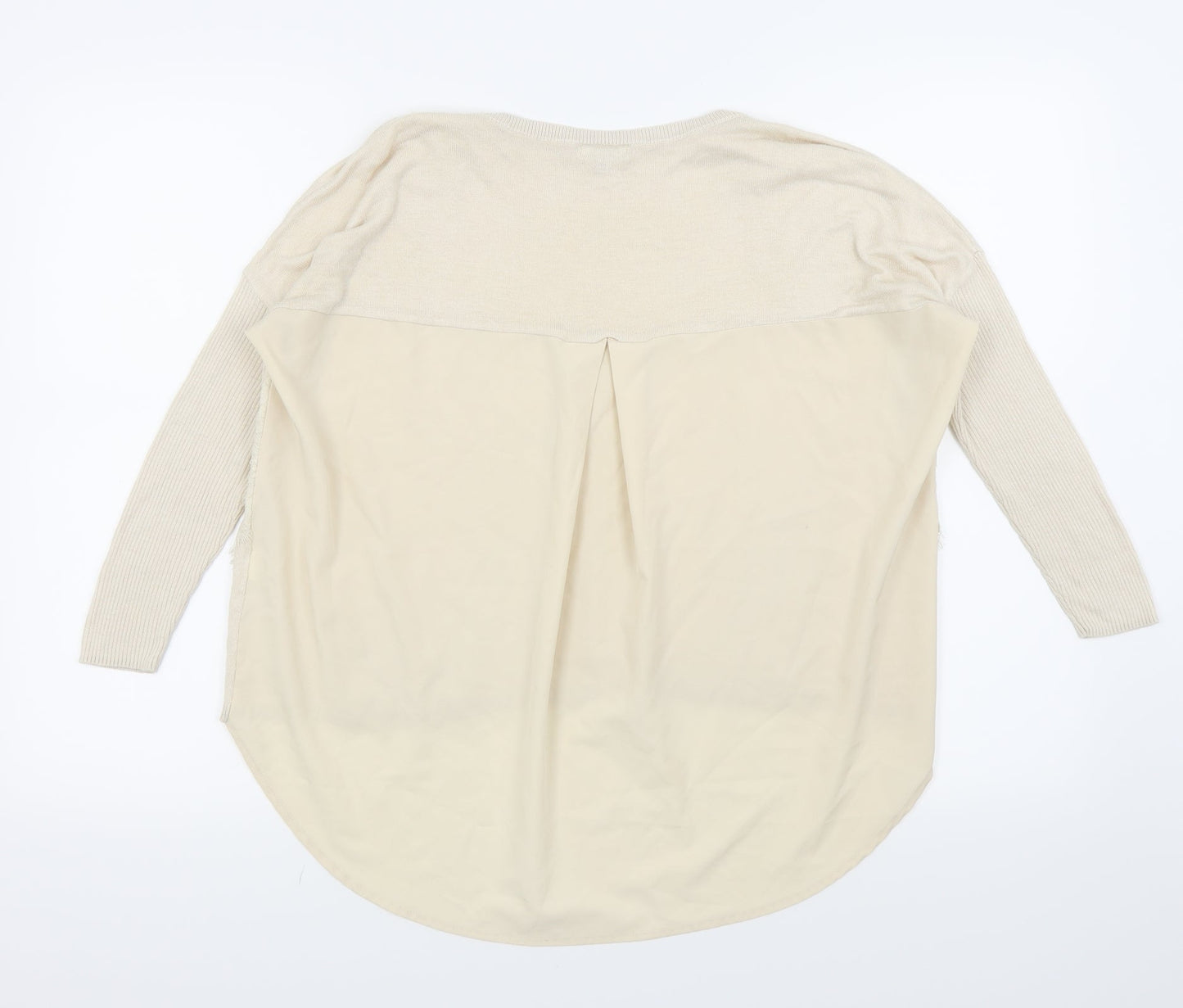River Island Womens Beige Floral  Basic T-Shirt Size 10