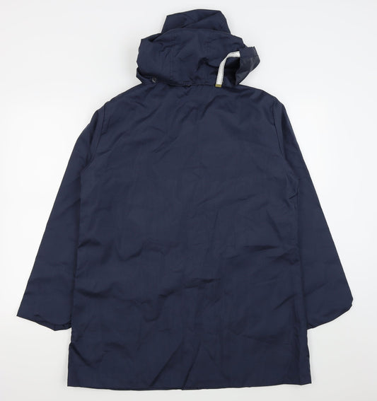 anne de lanca Womens Blue   Rain Coat Coat Size 14
