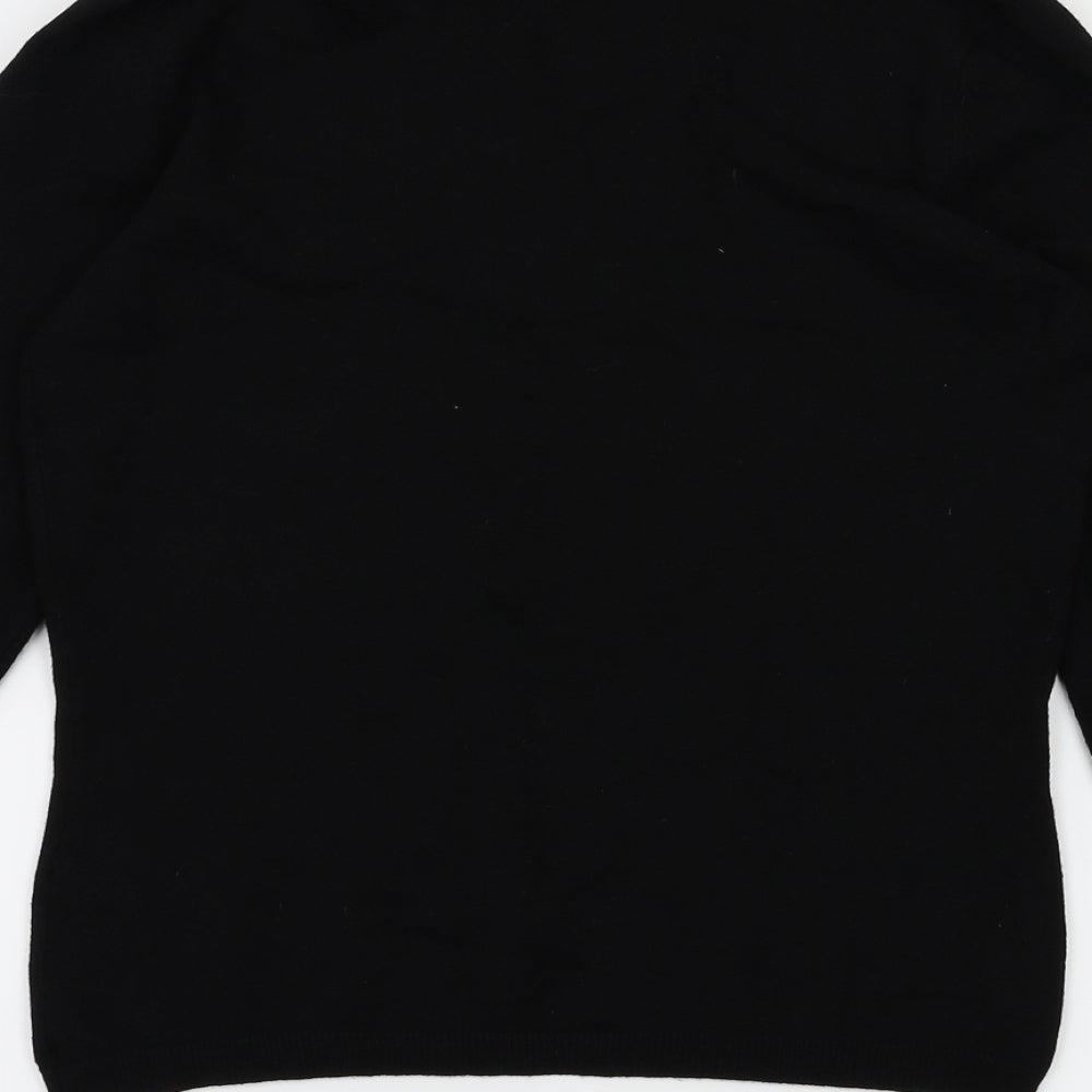 M&S Womens Black   Basic T-Shirt Size 8