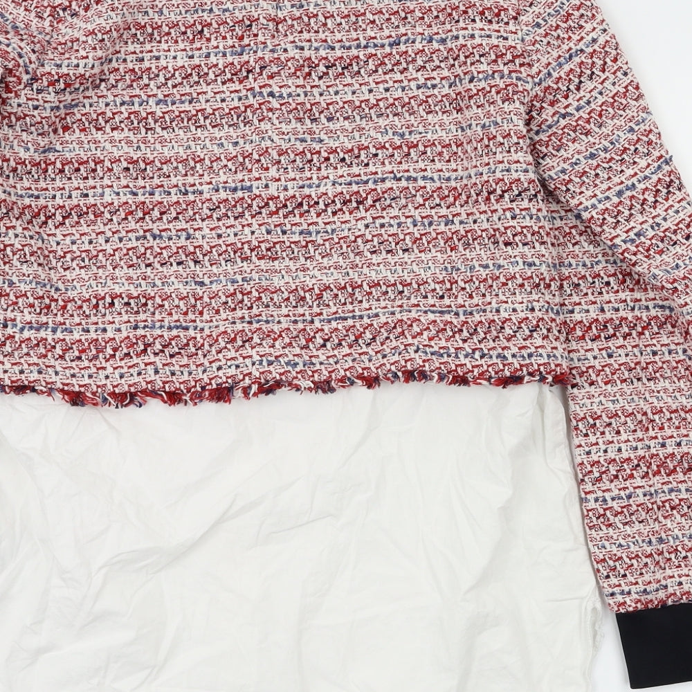 Zara Womens Red   Pullover Jumper Size S