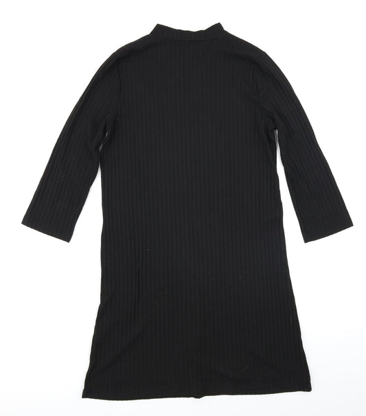 Papaya Womens Black   A-Line  Size S  - Ribbed