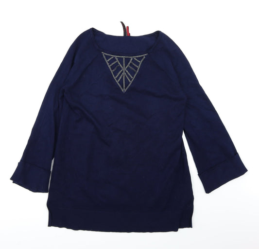 Love Scarlett Womens Blue   Basic T-Shirt Size S