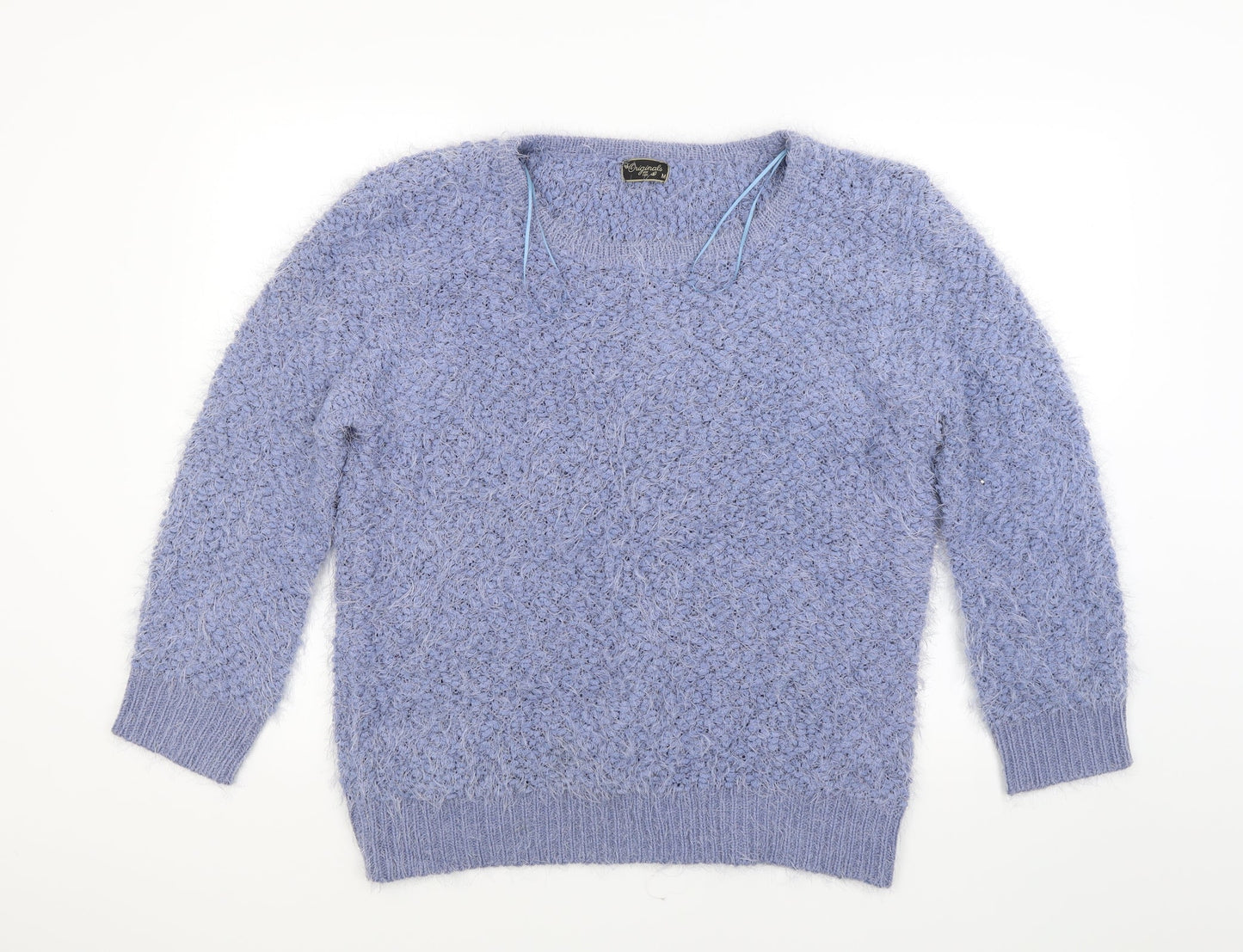 Original Womens Blue  Knit Pullover Jumper Size M