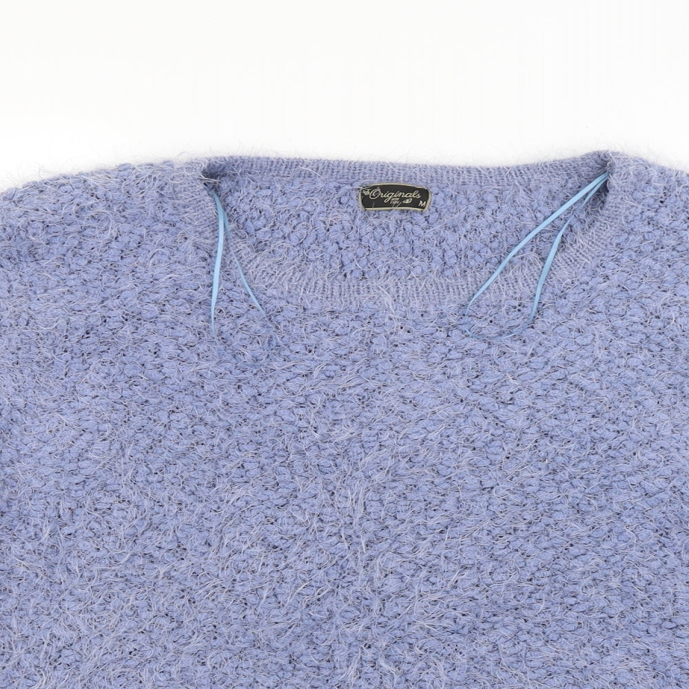 Original Womens Blue  Knit Pullover Jumper Size M