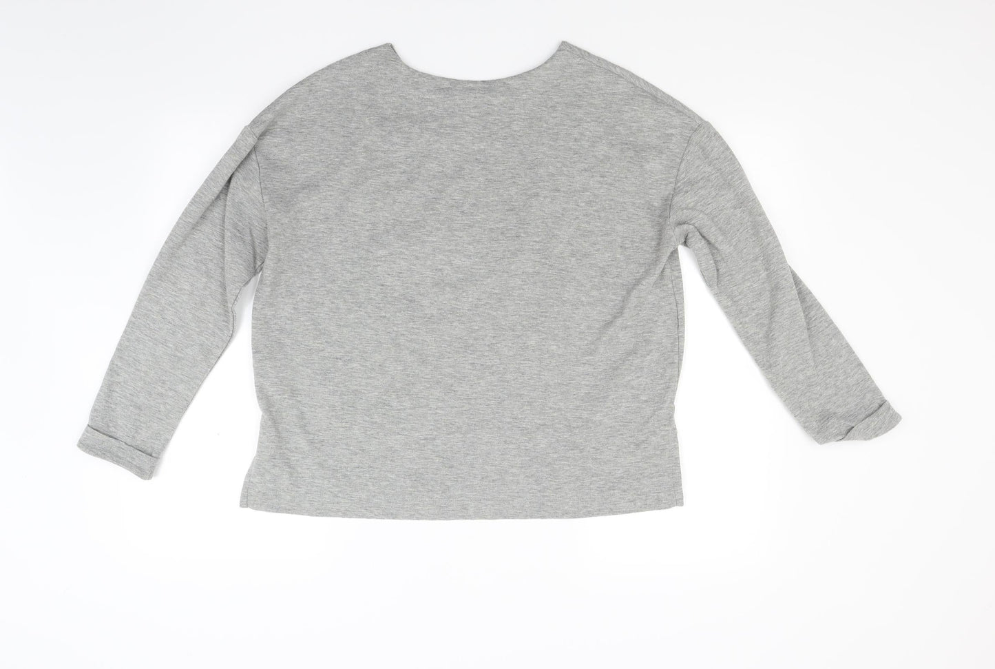 Marks and Spencer Womens Grey Floral  Pullover Sweatshirt Size 12
