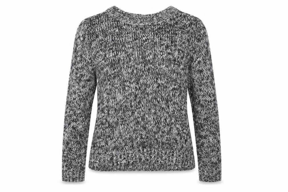 Front view of villa women’s grey jumper, size M
