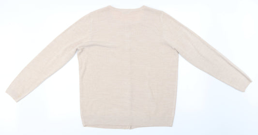 BHS  Womens Beige   Cardigan Jumper Size 16