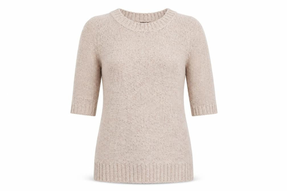 Front view of M&Co women’s pink jumper, size M