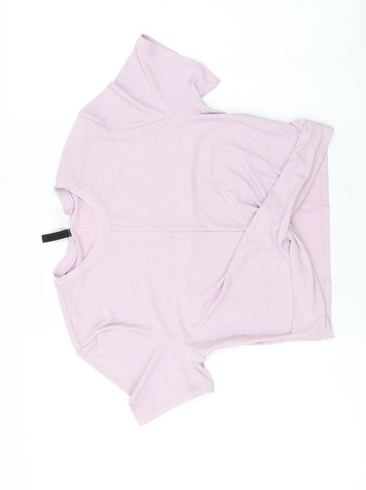 H&M  Womens Purple   Basic T-Shirt Size L