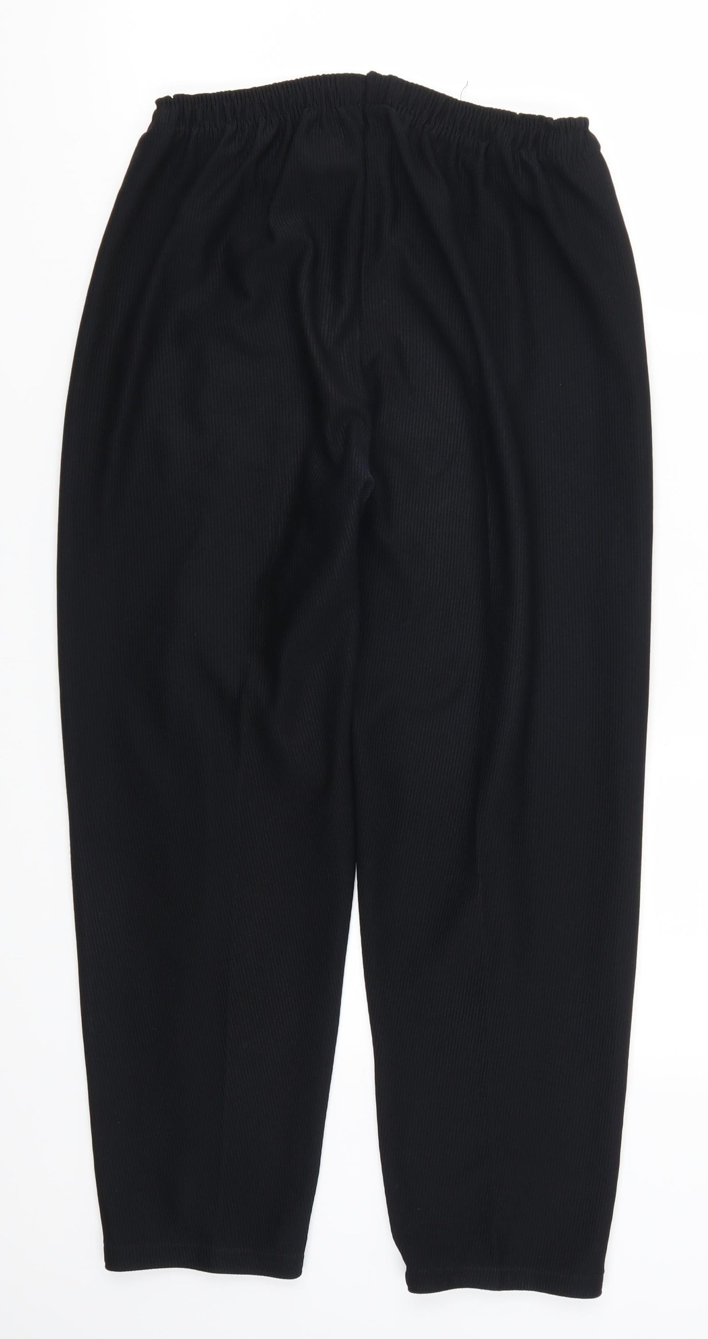 Preworn Womens Black   Trousers  Size 32 in L25 in