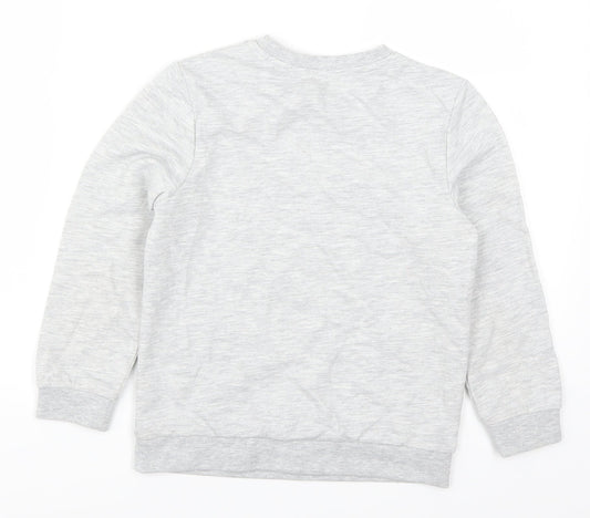 Lily & Dan Girls Grey   Pullover Sweatshirt Size 7-8 Years  - Dreams Can Come True