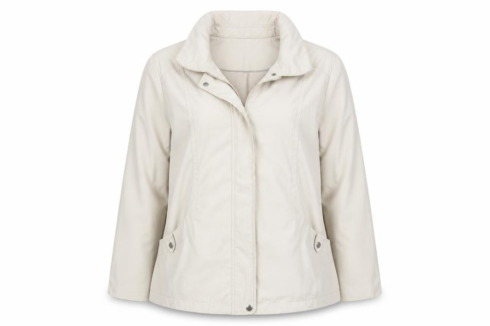 Front view of Bonmarché women’s beige jacket, size L