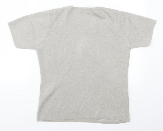 Mica Womens Grey   Basic T-Shirt Size 12