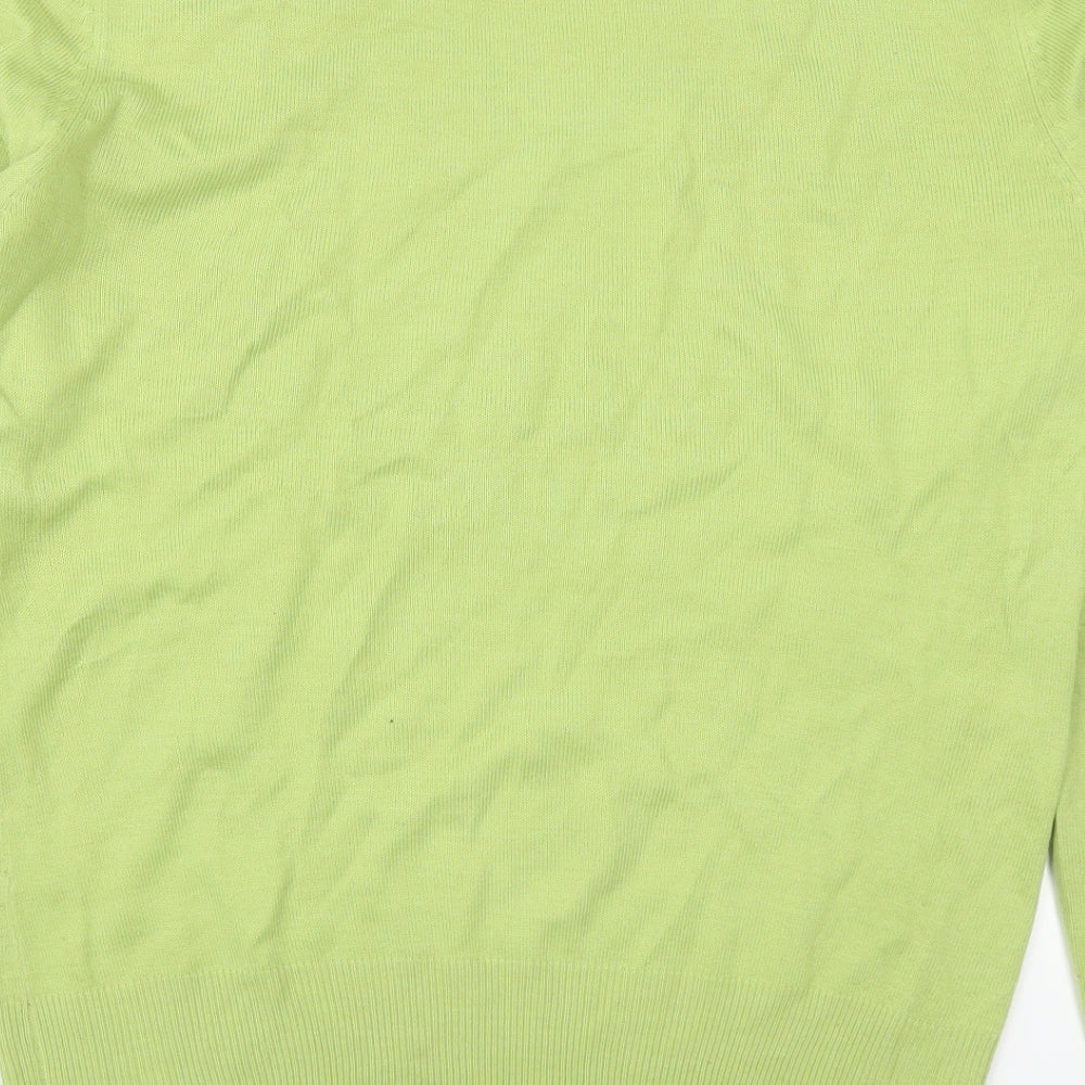 Janique Womens Green   Pullover Jumper Size 14