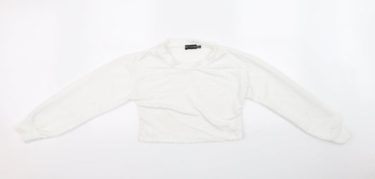 PRETTYLITTLETHING Womens White   Basic T-Shirt Size 12
