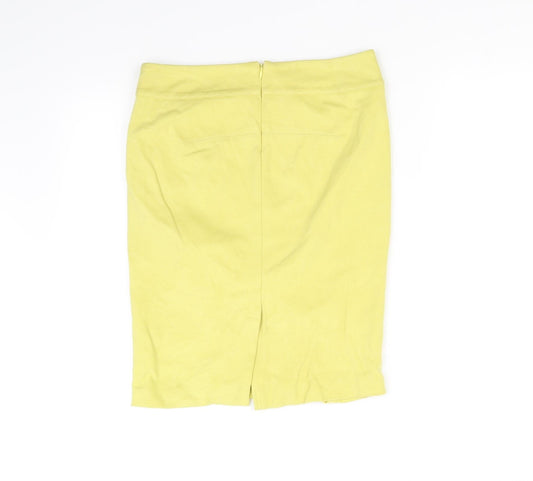 Marella Womens Yellow   Flare Skirt Size 8