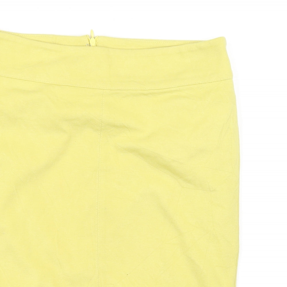 Marella Womens Yellow   Flare Skirt Size 8