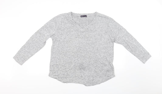 M&S Collection Womens Grey   Basic T-Shirt Size 14