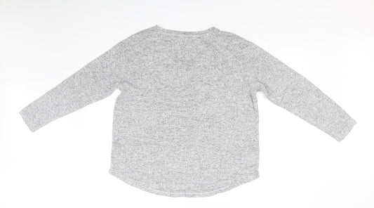 M&S Collection Womens Grey   Basic T-Shirt Size 14