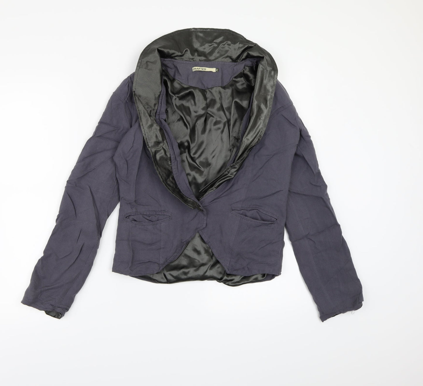 Crafted Womens Purple   Jacket Blazer Size 10