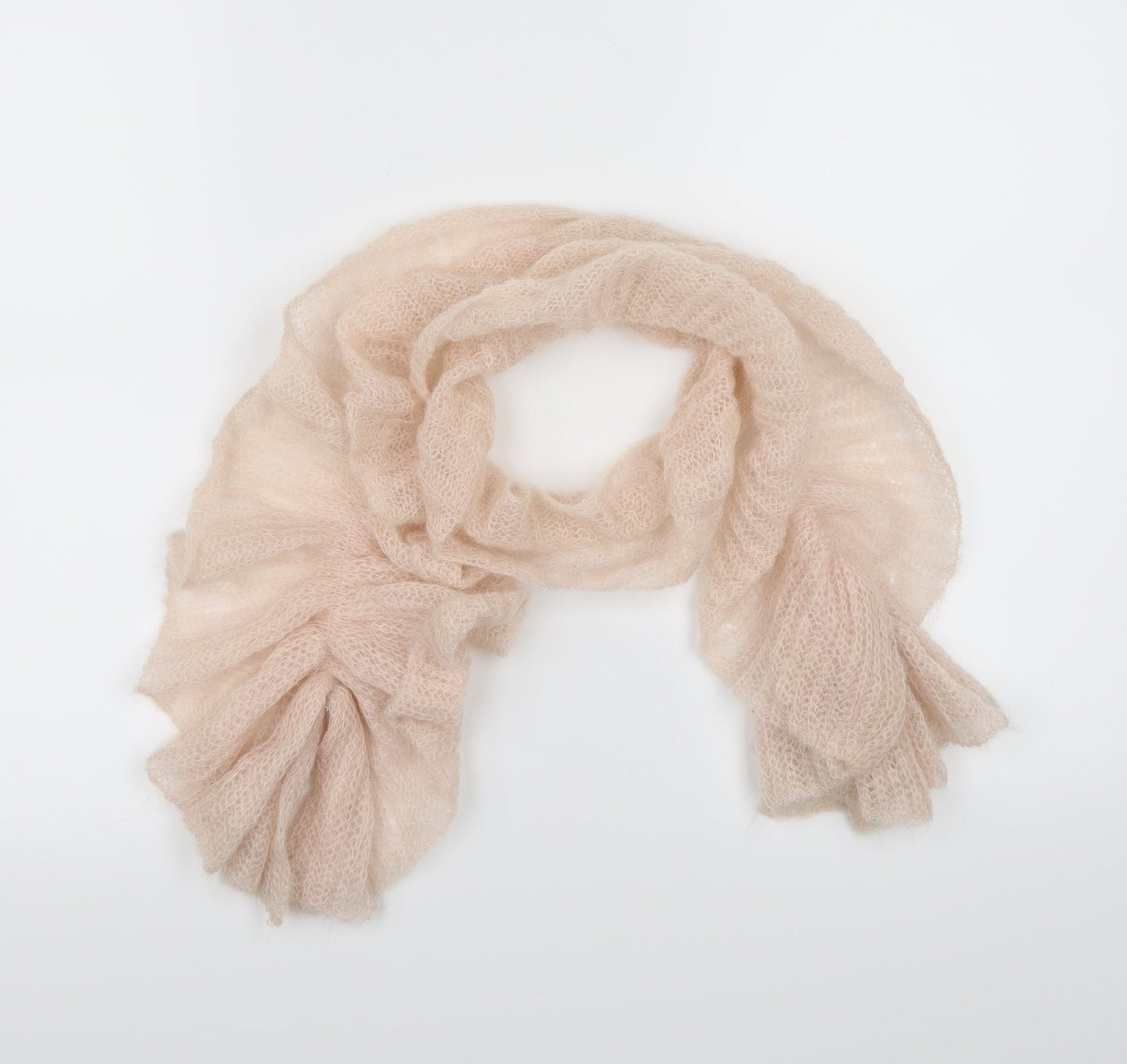 Preworn  Pink  Knit  Scarf