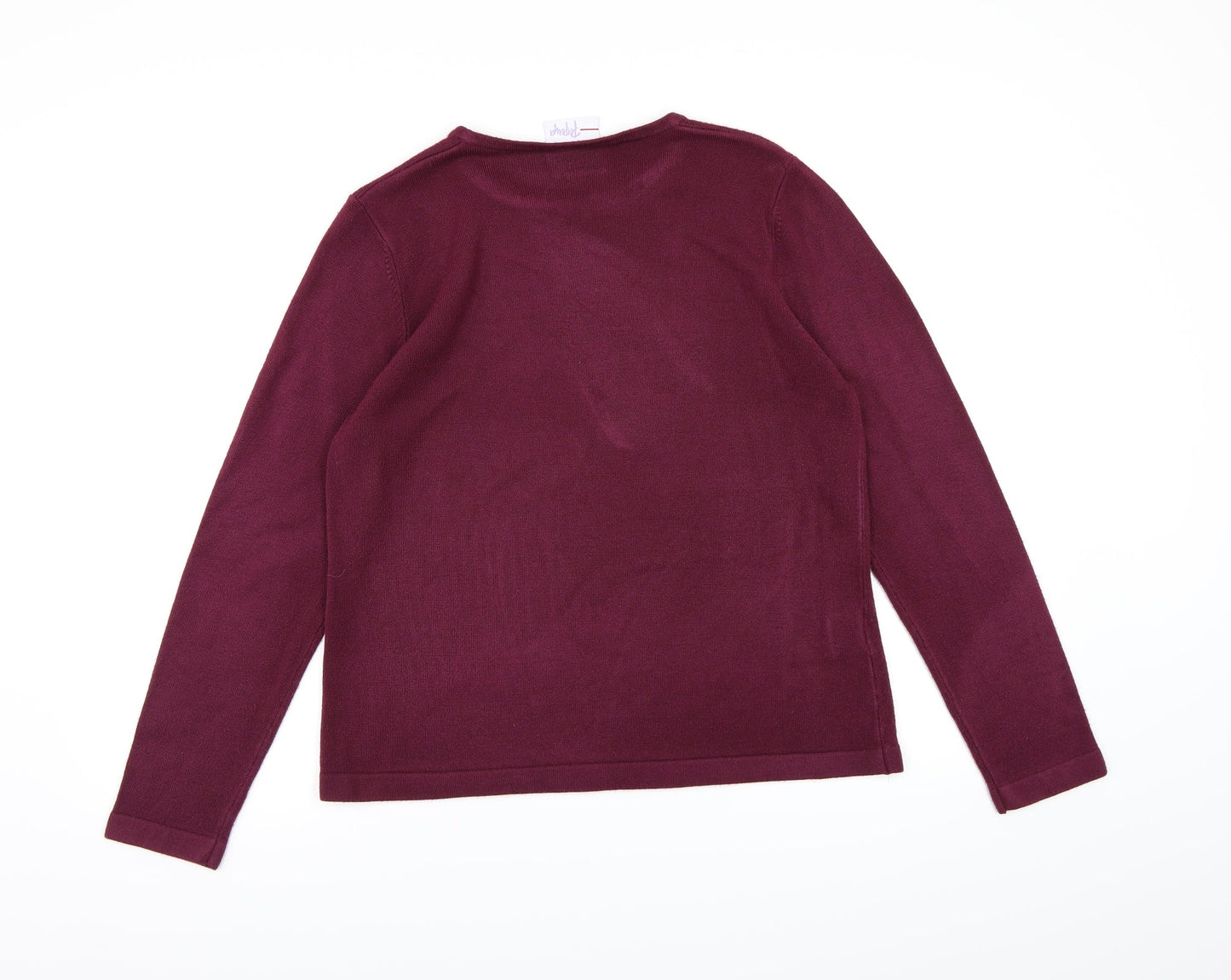 Papaya Womens Purple  Knit Pullover Jumper Size 14