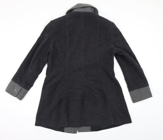 Isle Womens Grey   Pea Coat Coat Size 12