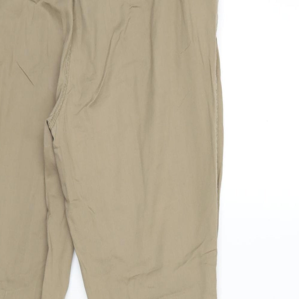 BHS Womens Beige   Cargo Trousers Size 12 L26 in