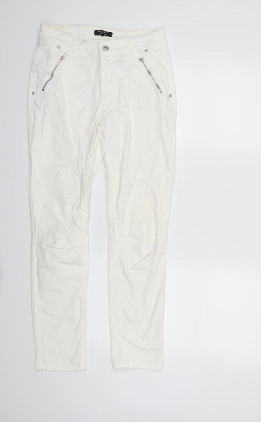 M.A.P.P Womens White  Denim Skinny Jeans Size M L27 in