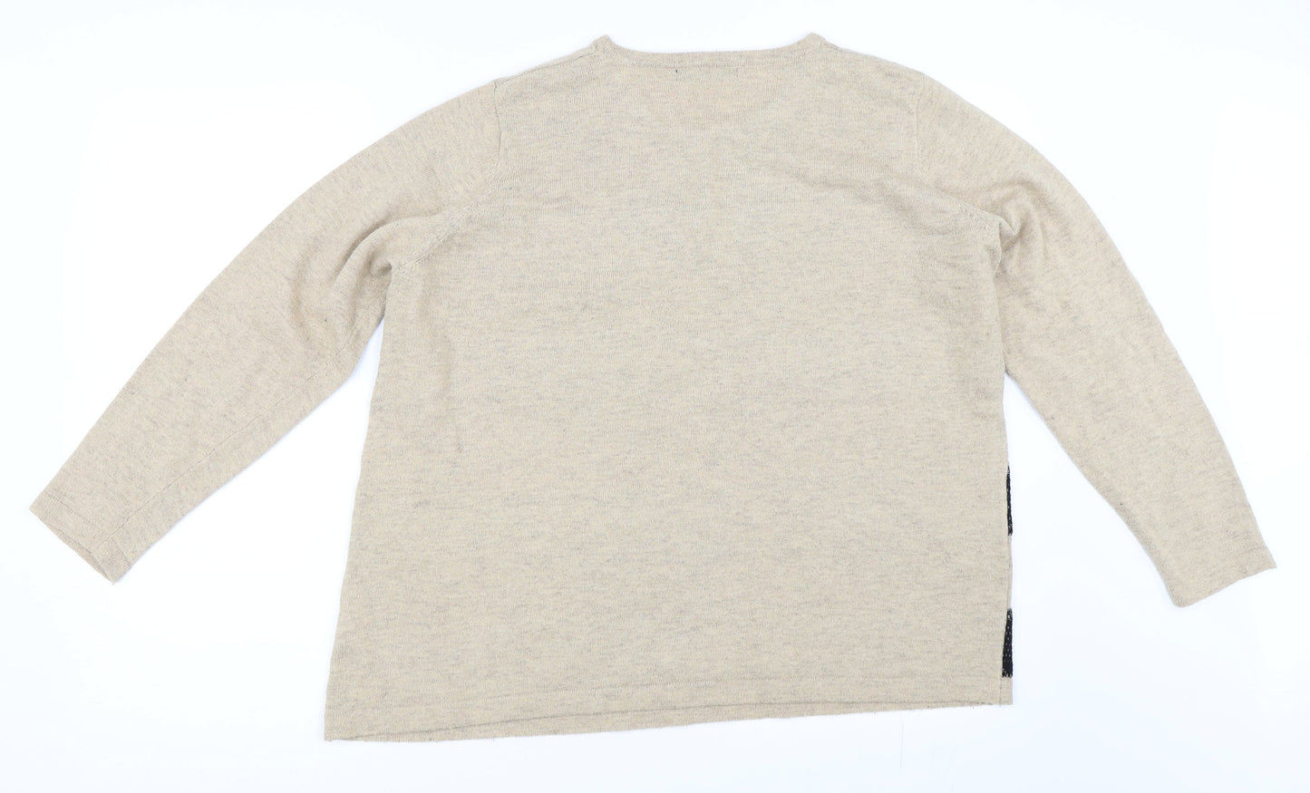Bonmarché Womens Beige   Pullover Jumper Size L