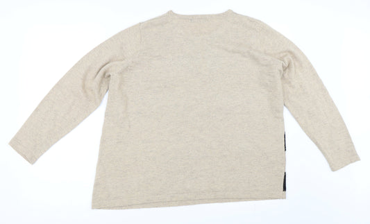 Bonmarché Womens Beige   Pullover Jumper Size L