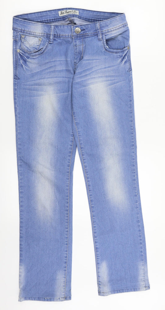 Red Pepper Womens Blue  Denim Straight Jeans Size 30 in L31 in