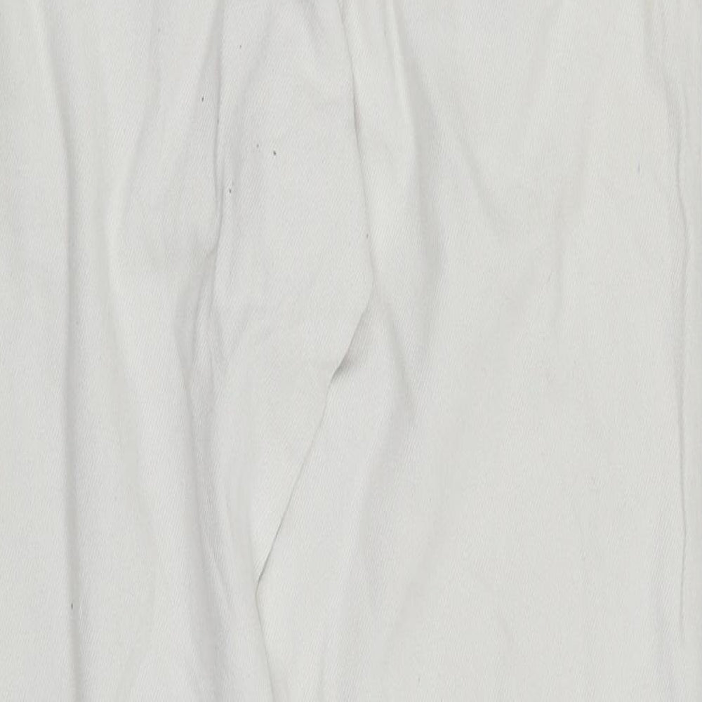 Bik Bok Womens White  Denim Straight Jeans Size S L27 in